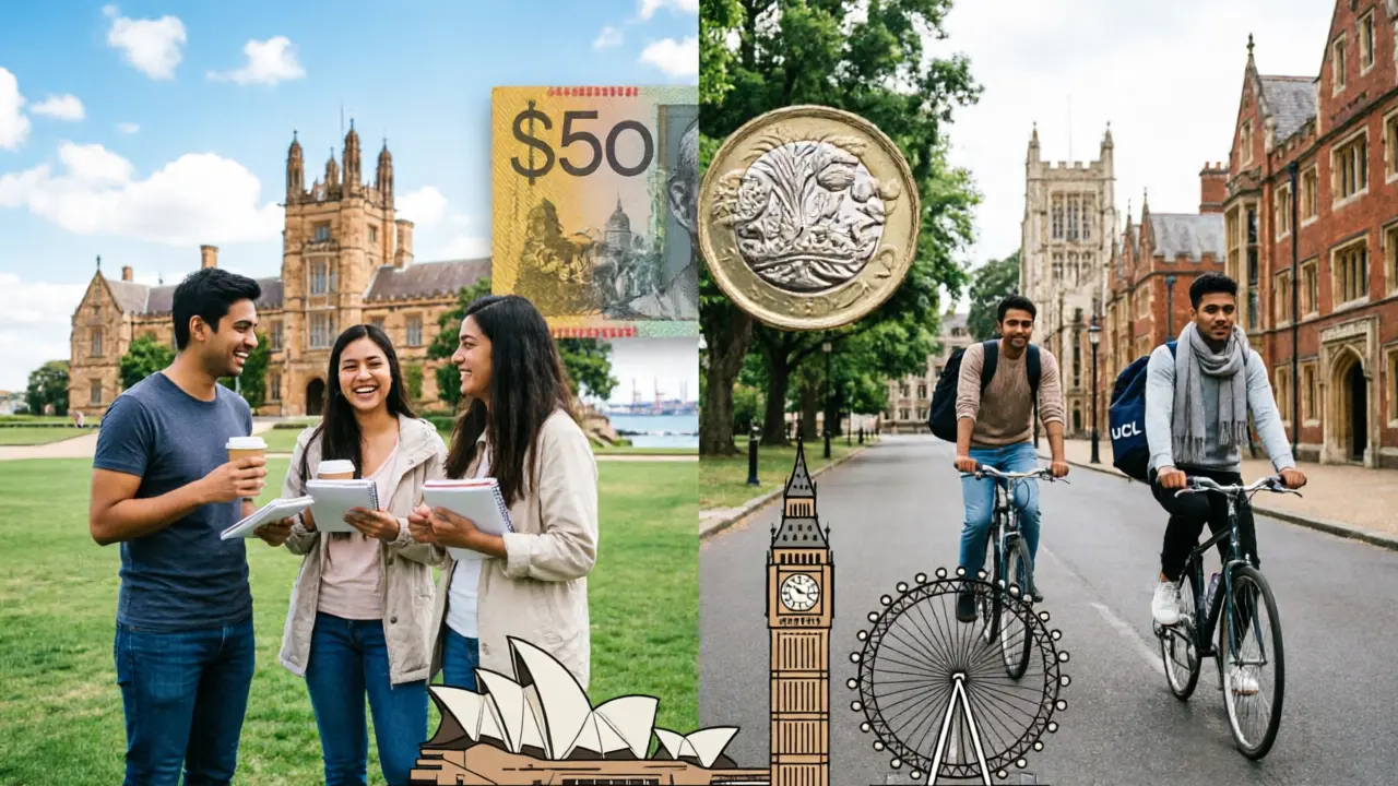 Cost of Living & Part-Time Work Rights for Pakistani Students in Australia & UK - StudyIn-AUS Guide