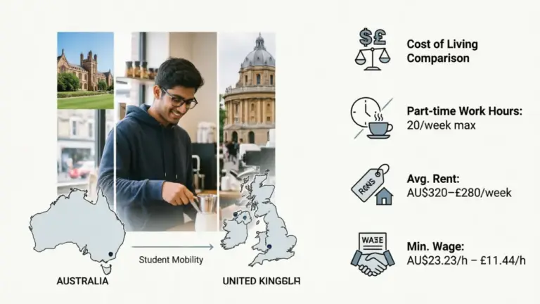 Cost of Living & Part-Time Work Rights for Pakistani Students in Australia & UK - StudyIn-AUS Guide