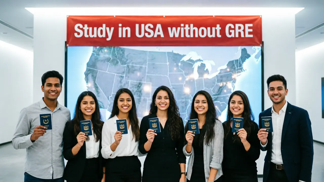 Study in USA without GRE: Master's Programs and F-1 Visa Interview Tips for Pakistanis - StudyIn-AUS Guide